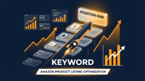 Amazon keyword bidparting strategy pushing rankings to page one with bid graphs and data charts