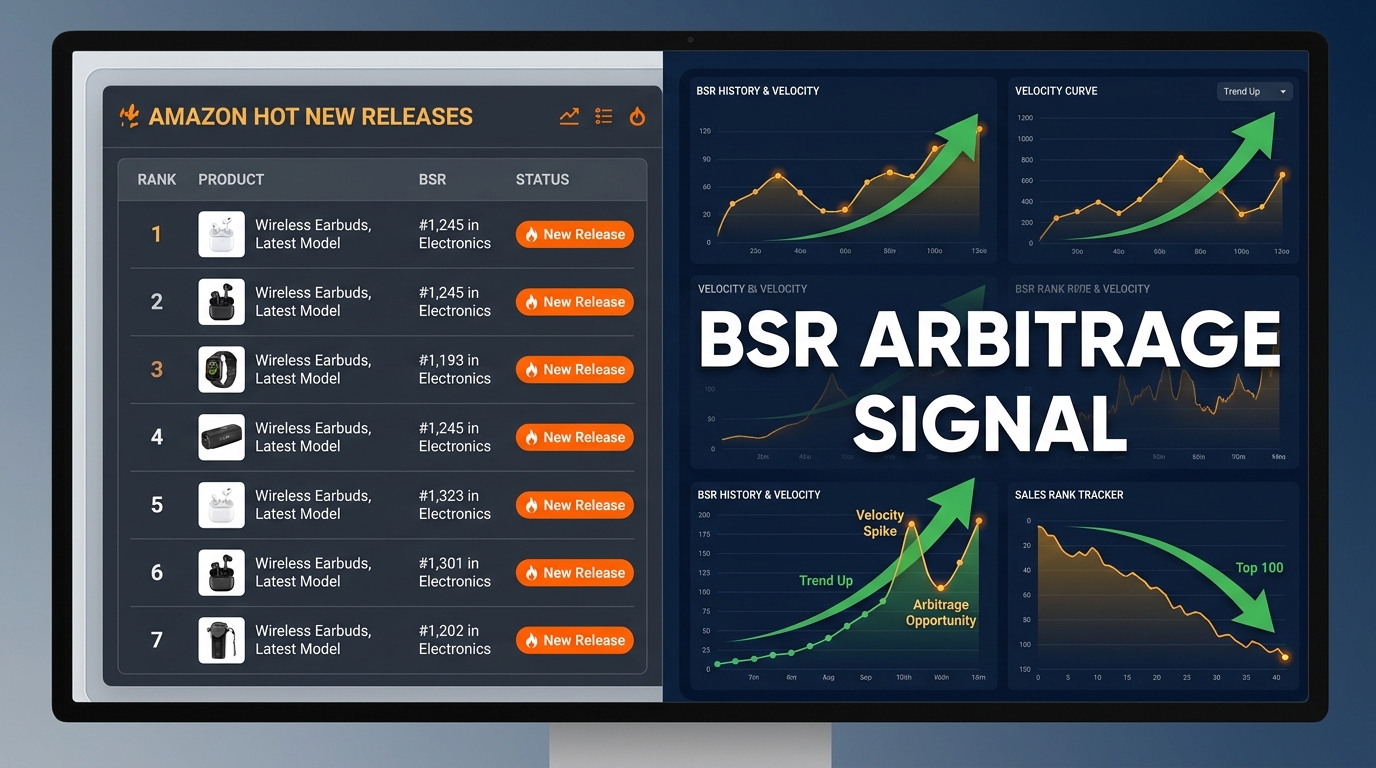 Amazon Hot New Releases BSR Arbitrage Signal Dashboard