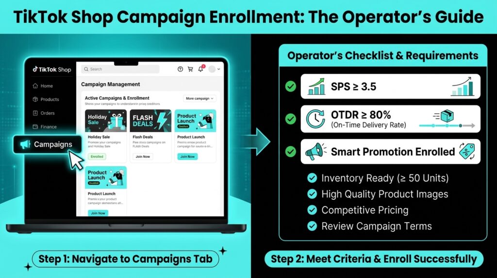 TikTok Shop Campaign Enrollment Operator