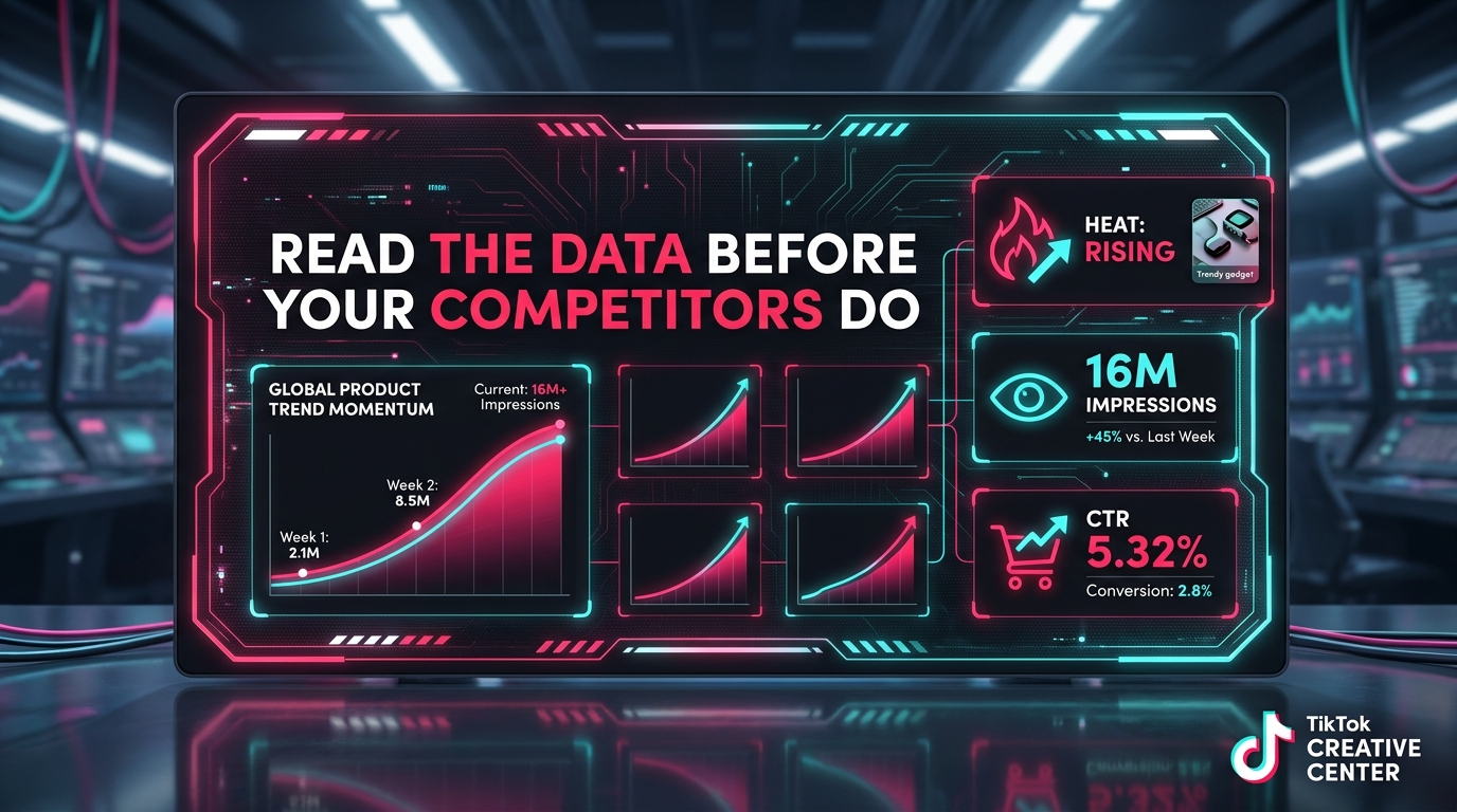 TikTok Creative Center product trend strategy dashboard — Read the data before your competitors do