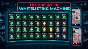 The Creator Whitelisting Machine — TikTok Shop micro-creator whitelisting at volume dashboard