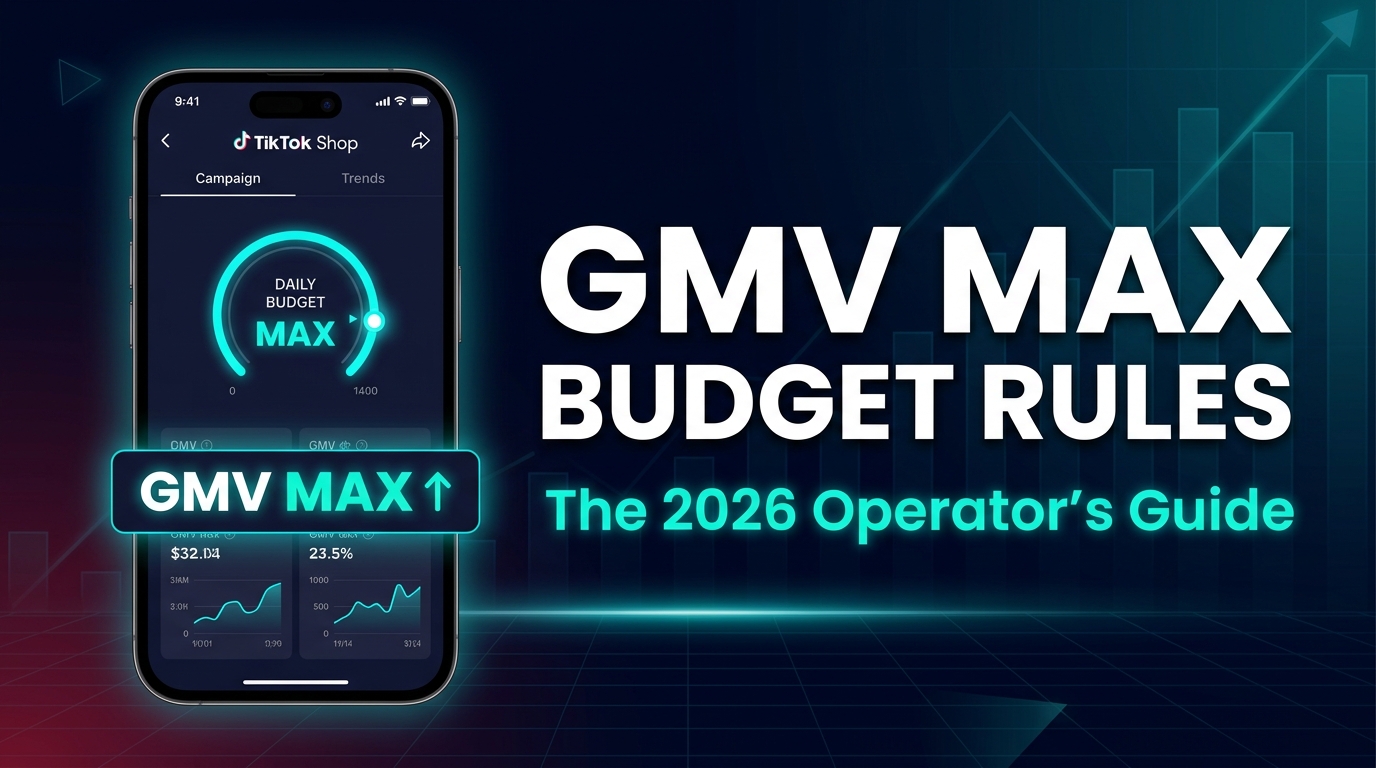TikTok Shop GMV Max Budget Rules — The 2026 Operator