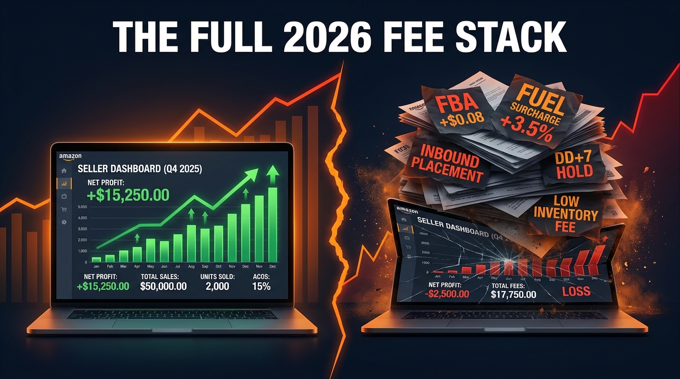 Amazon 2026 fee changes — the full fee stack impact on seller dashboards