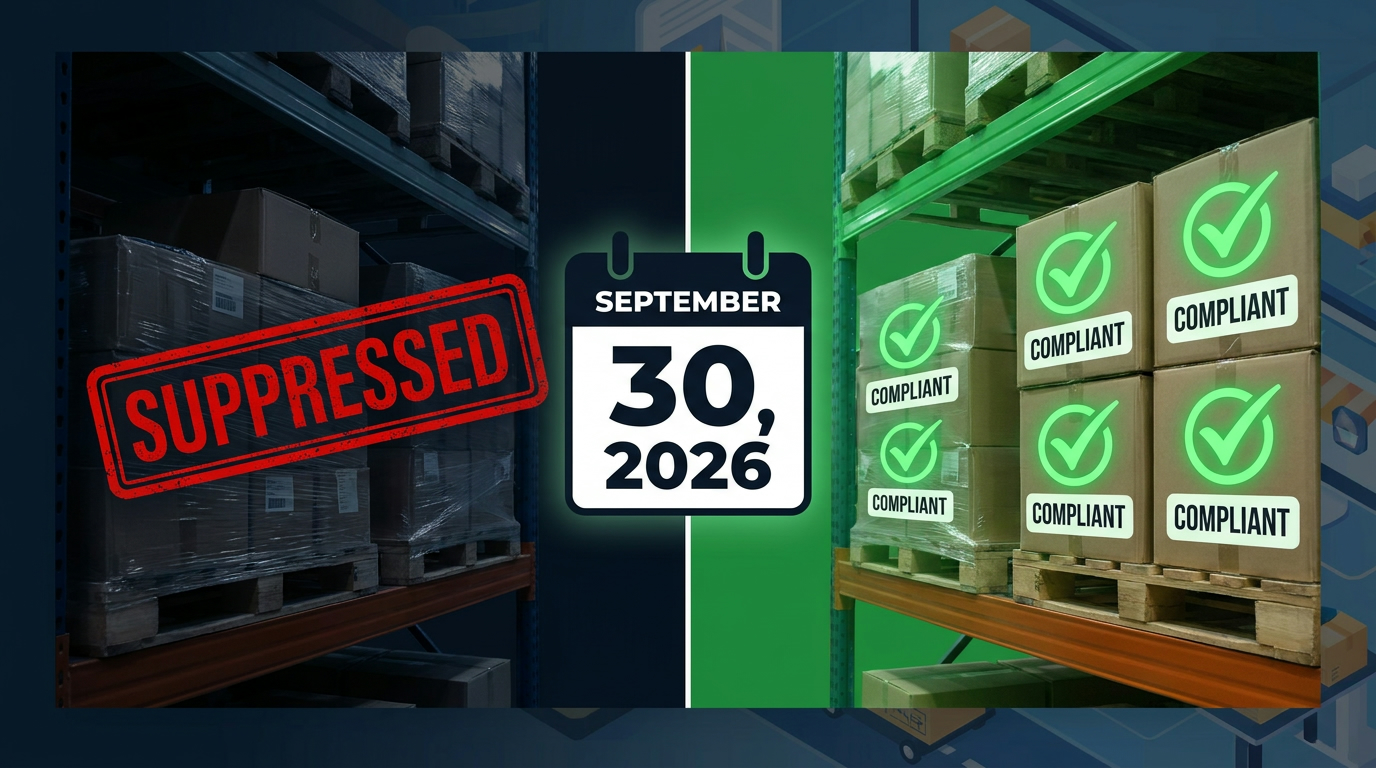 Amazon bundle policy compliance deadline September 30 2026 - suppressed vs compliant listings