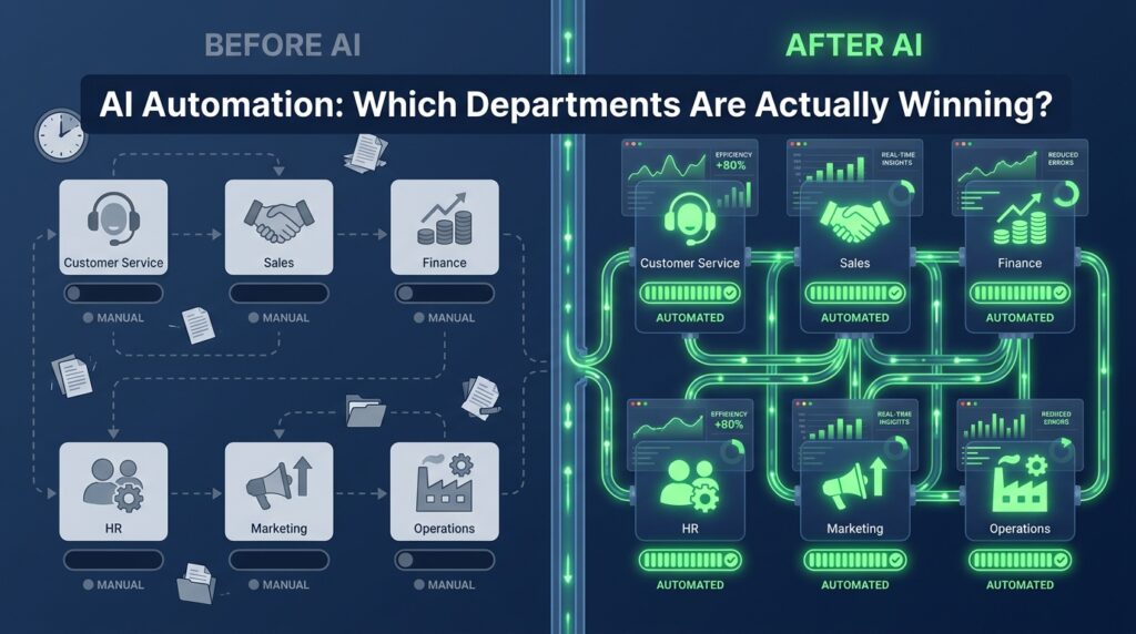 AI Automation by Business Department — Which Functions Are Actually Winning in 2026