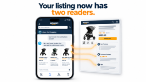 Smartphone showing Amazon
